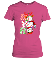 HO HO HO Baseball Santa Hat Christmas Women's T-Shirt Women's T-Shirt - FordPhuMy