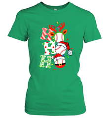 HO HO HO Baseball Santa Hat Christmas Women's T-Shirt Women's T-Shirt - FordPhuMy