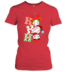 HO HO HO Baseball Santa Hat Christmas Women's T-Shirt Women's T-Shirt - FordPhuMy