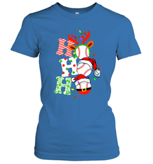 HO HO HO Baseball Santa Hat Christmas Women's T-Shirt Women's T-Shirt - FordPhuMy