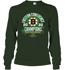 NHL ST PATRICK'S DAY Boston Bruins Fanatics 2020 Eastern Conference Champions Defensive Zone Long Sleeve T-Shirt Long Sleeve T-Shirt - FordPhuMy