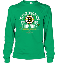 NHL ST PATRICK'S DAY Boston Bruins Fanatics 2020 Eastern Conference Champions Defensive Zone Long Sleeve T-Shirt Long Sleeve T-Shirt - FordPhuMy