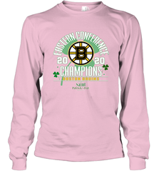 NHL ST PATRICK'S DAY Boston Bruins Fanatics 2020 Eastern Conference Champions Defensive Zone Long Sleeve T-Shirt Long Sleeve T-Shirt - FordPhuMy