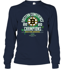 NHL ST PATRICK'S DAY Boston Bruins Fanatics 2020 Eastern Conference Champions Defensive Zone Long Sleeve T-Shirt Long Sleeve T-Shirt - FordPhuMy