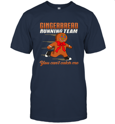 Christmas Gingerbread Man Cookie Gingerbread Running Team Men's T-Shirt
