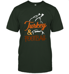 Turkey And Football Thanksgiving Day Football Fan Holiday Men's T-Shirt Men's T-Shirt - FordPhuMy