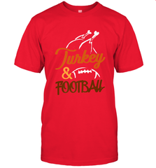 Turkey And Football Thanksgiving Day Football Fan Holiday Men's T-Shirt Men's T-Shirt - FordPhuMy