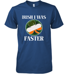 Irish I Was Faster Funny Running St Patricks Day Men's Premium T-Shirt Men's Premium T-Shirt - FordPhuMy