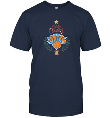 NBA New York Knicks Logo merry Christmas gilf Men's T-Shirt Men's T-Shirt - FordPhuMy