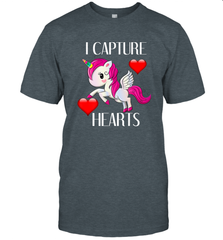 Girls Valentine's Day Unicorn I Capture Hearts Kids Gift Men's T-Shirt Men's T-Shirt - FordPhuMy