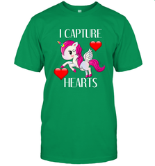 Girls Valentine's Day Unicorn I Capture Hearts Kids Gift Men's T-Shirt Men's T-Shirt - FordPhuMy