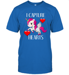 Girls Valentine's Day Unicorn I Capture Hearts Kids Gift Men's T-Shirt Men's T-Shirt - FordPhuMy