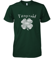 Vintage Fitzgerald Irish Shamrock St Patty's Day Men's Premium T-Shirt Men's Premium T-Shirt - FordPhuMy