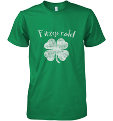 Vintage Fitzgerald Irish Shamrock St Patty's Day Men's Premium T-Shirt Men's Premium T-Shirt - FordPhuMy