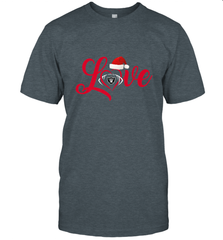 NFL Oakland Raiders Logo Christmas Santa Hat Love Heart Football Team Men's T-Shirt Men's T-Shirt - FordPhuMy
