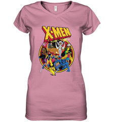 Marvel X Men Animated Series Retro 90s Women's V-Neck T-Shirt Women's V-Neck T-Shirt - FordPhuMy