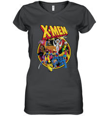 Marvel X Men Animated Series Retro 90s Women's V-Neck T-Shirt Women's V-Neck T-Shirt - FordPhuMy