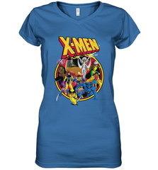 Marvel X Men Animated Series Retro 90s Women's V-Neck T-Shirt Women's V-Neck T-Shirt - FordPhuMy