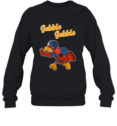 Turkey Football Shirt Funny Thanksgiving Turkey Gobble Gift Crewneck Sweatshirt