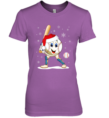 Christmas Baseball Santa Xmas Gift Lover Women's Premium T-Shirt Women's Premium T-Shirt - FordPhuMy