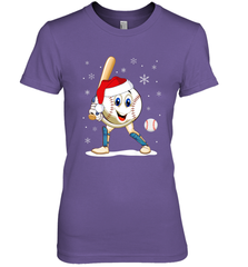 Christmas Baseball Santa Xmas Gift Lover Women's Premium T-Shirt Women's Premium T-Shirt - FordPhuMy