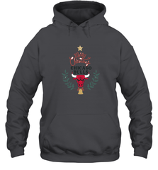 NBA Chicago Bulls Logo merry Christmas gilf Hooded Sweatshirt Hooded Sweatshirt - FordPhuMy