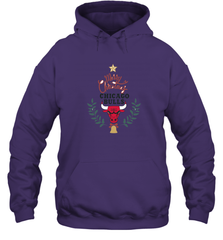 NBA Chicago Bulls Logo merry Christmas gilf Hooded Sweatshirt Hooded Sweatshirt - FordPhuMy