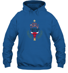 NBA Chicago Bulls Logo merry Christmas gilf Hooded Sweatshirt Hooded Sweatshirt - FordPhuMy