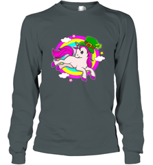Irish Leprechaun Unicorn Cute St Patricks Day Ireland Long Sleeve T-Shirt Long Sleeve T-Shirt - FordPhuMy