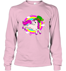 Irish Leprechaun Unicorn Cute St Patricks Day Ireland Long Sleeve T-Shirt Long Sleeve T-Shirt - FordPhuMy