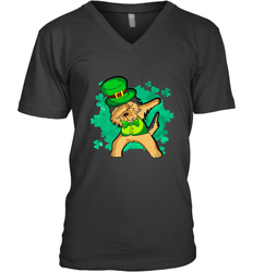 Dabbing Irish Terrier Dog Leprechaun St Patricks Day Ireland Men's V-Neck