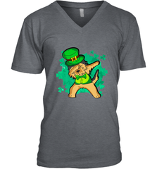 Dabbing Irish Terrier Dog Leprechaun St Patricks Day Ireland Men's V-Neck Men's V-Neck - FordPhuMy