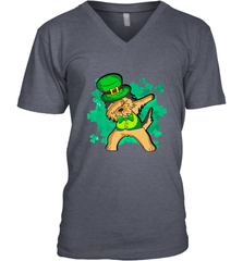 Dabbing Irish Terrier Dog Leprechaun St Patricks Day Ireland Men's V-Neck Men's V-Neck - FordPhuMy
