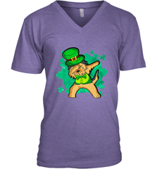 Dabbing Irish Terrier Dog Leprechaun St Patricks Day Ireland Men's V-Neck Men's V-Neck - FordPhuMy