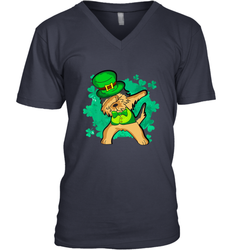 Dabbing Irish Terrier Dog Leprechaun St Patricks Day Ireland Men's V-Neck