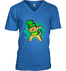 Dabbing Irish Terrier Dog Leprechaun St Patricks Day Ireland Men's V-Neck Men's V-Neck - FordPhuMy