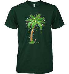 Christmas Lights Palm Tree Beach Funny Tropical Xmas Gift Men's Premium T-Shirt Men's Premium T-Shirt - FordPhuMy