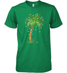 Christmas Lights Palm Tree Beach Funny Tropical Xmas Gift Men's Premium T-Shirt Men's Premium T-Shirt - FordPhuMy