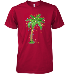 Christmas Lights Palm Tree Beach Funny Tropical Xmas Gift Men's Premium T-Shirt Men's Premium T-Shirt - FordPhuMy