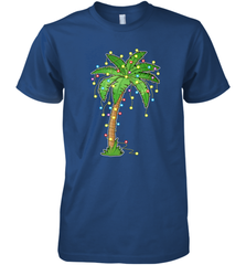 Christmas Lights Palm Tree Beach Funny Tropical Xmas Gift Men's Premium T-Shirt Men's Premium T-Shirt - FordPhuMy