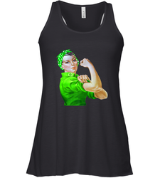 Rosie The Riveter St Patricks Day Women's Racerback Tank