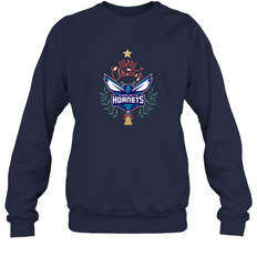 NBA Charlotte Hornets Logo merry Christmas gilf Crewneck Sweatshirt