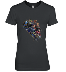 Marvel Avengers Endgame Action Pose Logo Women's Premium T-Shirt
