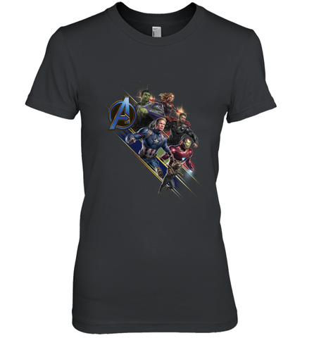 Marvel Avengers Endgame Action Pose Logo Women's Premium T-Shirt Women's Premium T-Shirt / Black / XS Women's Premium T-Shirt - FordPhuMy