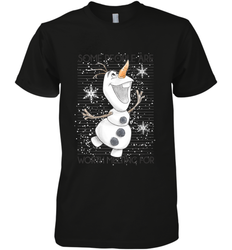 Disney Frozen Olaf Some People Are Worth Melting For Men's Premium T-Shirt