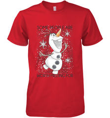 Disney Frozen Olaf Some People Are Worth Melting For Men's Premium T-Shirt Men's Premium T-Shirt - FordPhuMy