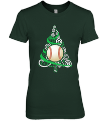 Christmas Tree Funny Cool Baseball Christmas Gifts Sports Women's Premium T-Shirt Women's Premium T-Shirt - FordPhuMy