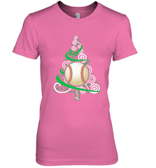 Christmas Tree Funny Cool Baseball Christmas Gifts Sports Women's Premium T-Shirt Women's Premium T-Shirt - FordPhuMy