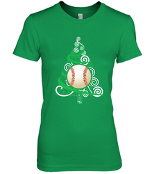 Christmas Tree Funny Cool Baseball Christmas Gifts Sports Women's Premium T-Shirt