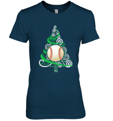 Christmas Tree Funny Cool Baseball Christmas Gifts Sports Women's Premium T-Shirt Women's Premium T-Shirt - FordPhuMy